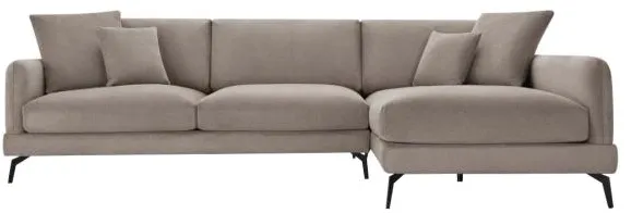 Furnhouse Maggie høyrevendt stoff lys brun 293x165x98cm